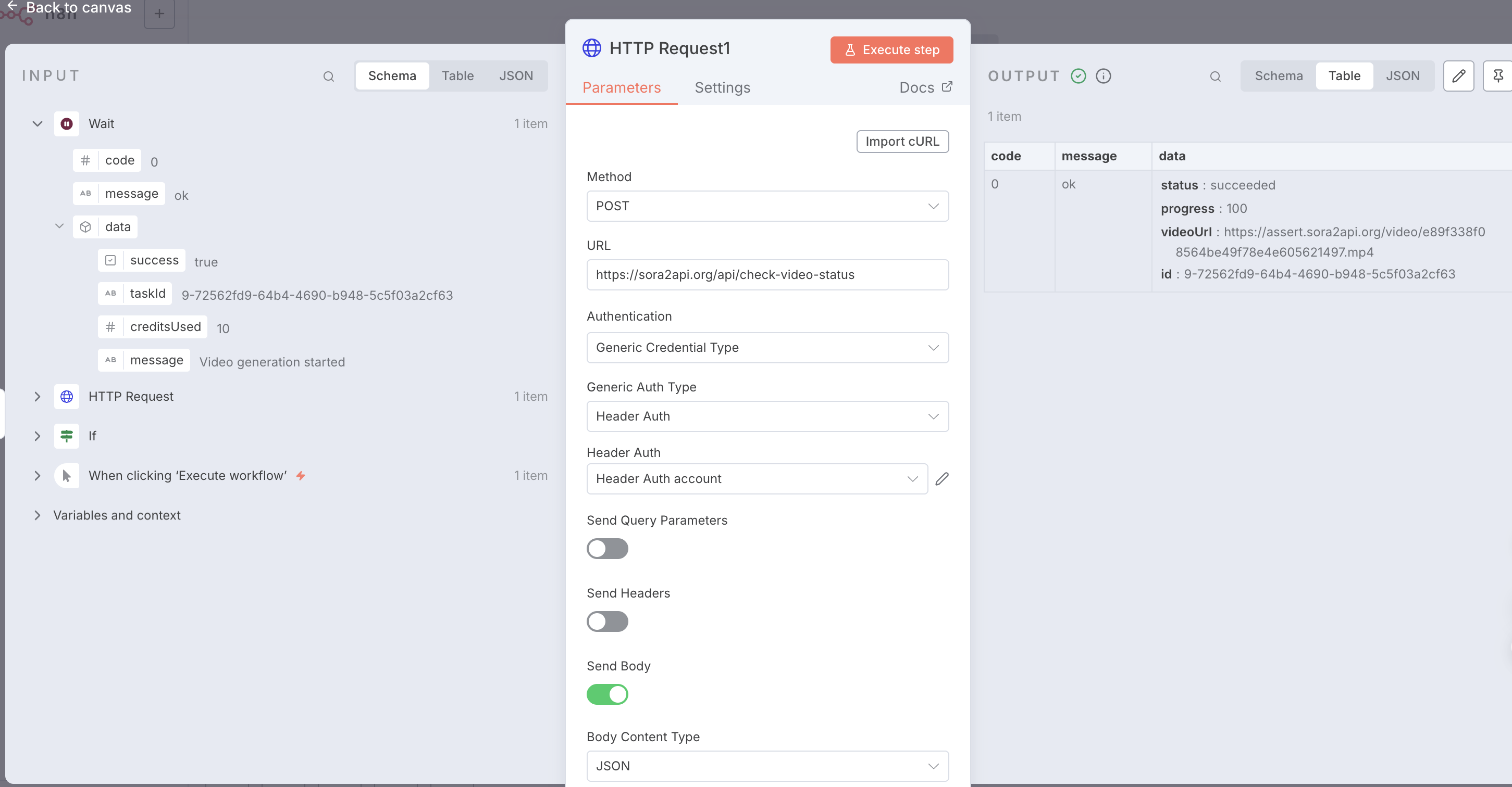 Step 4: Inspect Success Response and Video URL
