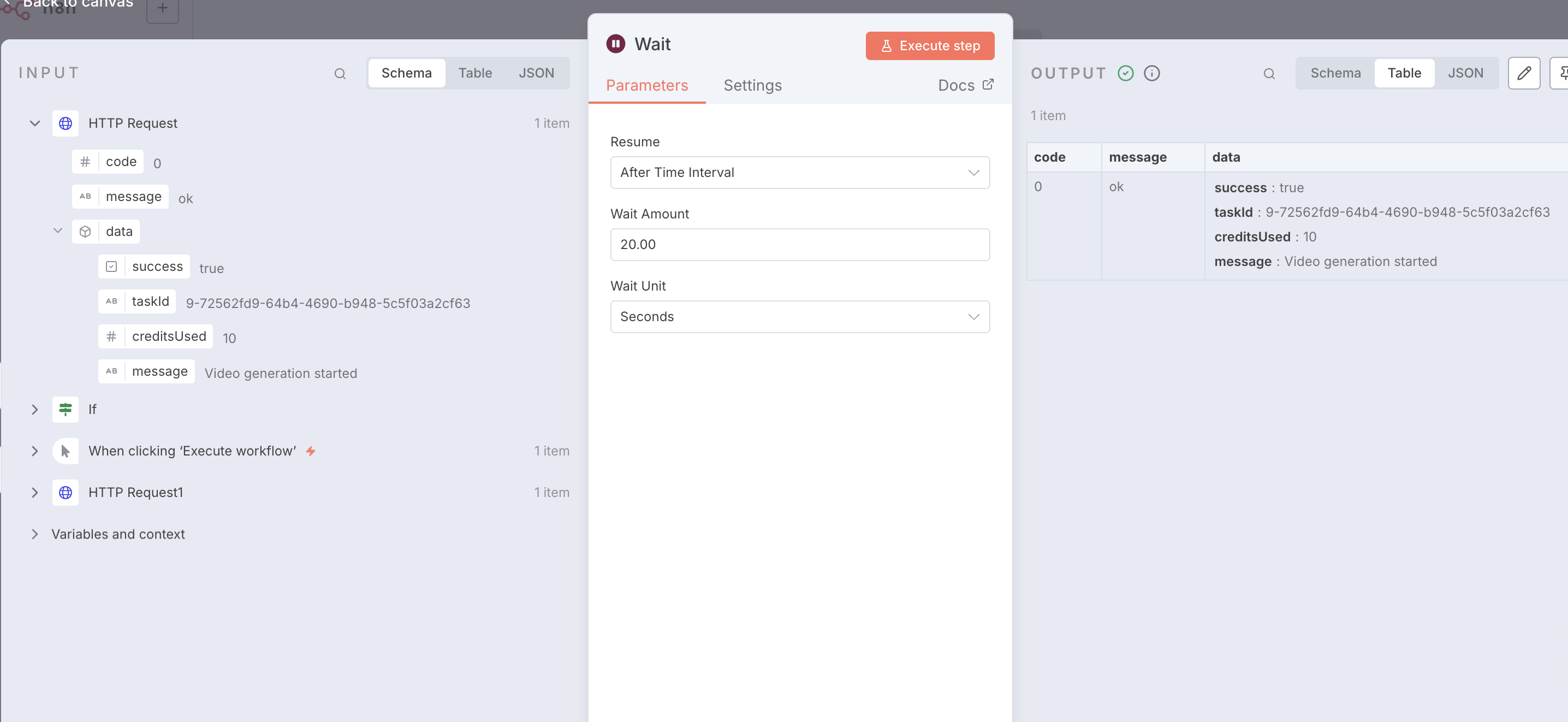 Step 4: Configure Wait Node for Polling